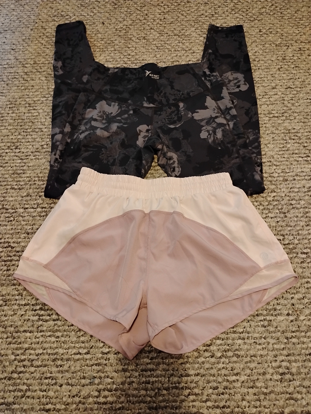 MPG Women's Two-Tone Light Pink Athletic Shorts